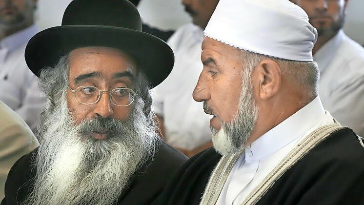 A meeting of religious leaders in Israel at the Chief Rabbinate of Israel in Jerusalem, June 27, 2007.