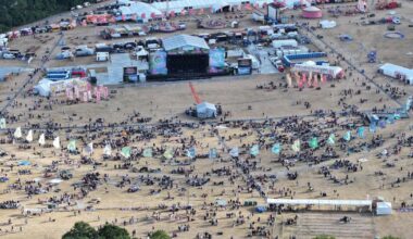 Sussex festivalgoers tell of moment man died after sign fell
