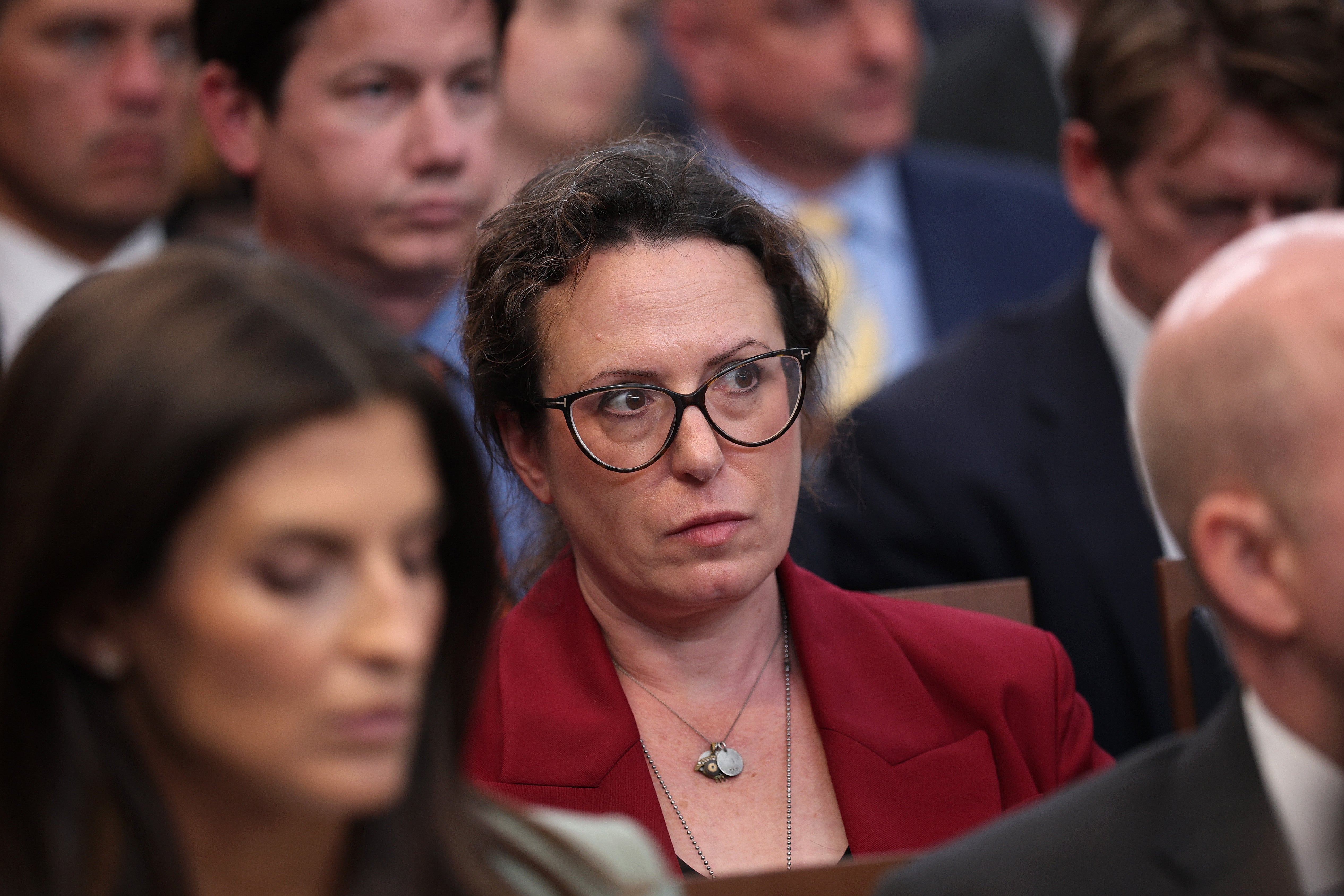 New York Times reporter Maggie Haberman (pictured in the White House briefing room last year) has a new nickname for Trump’s close personal aide Natalie Harp