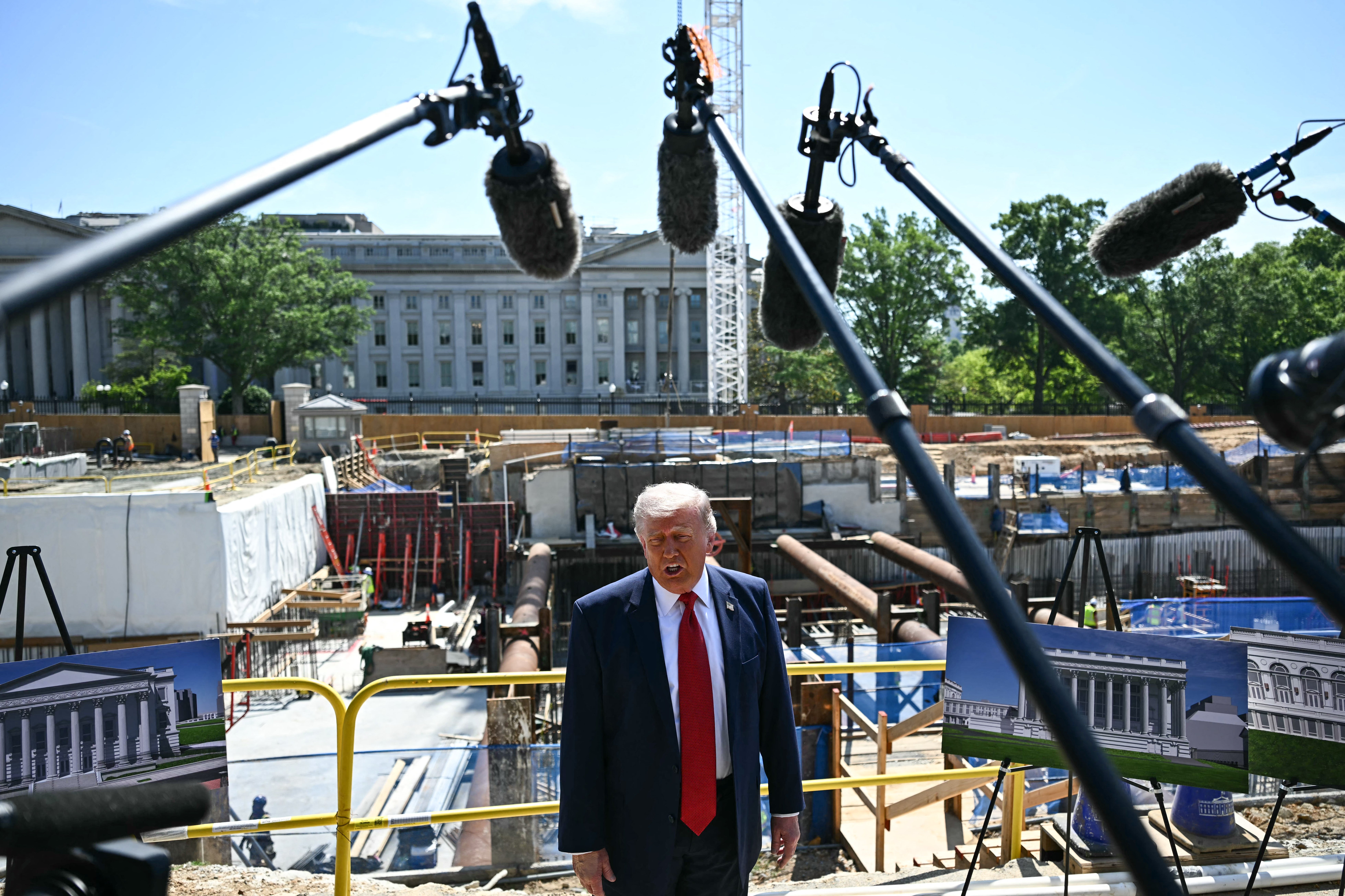 President Donald Trump has rushed the construction of his White House ballroom, claiming its necessary for national security purposes
