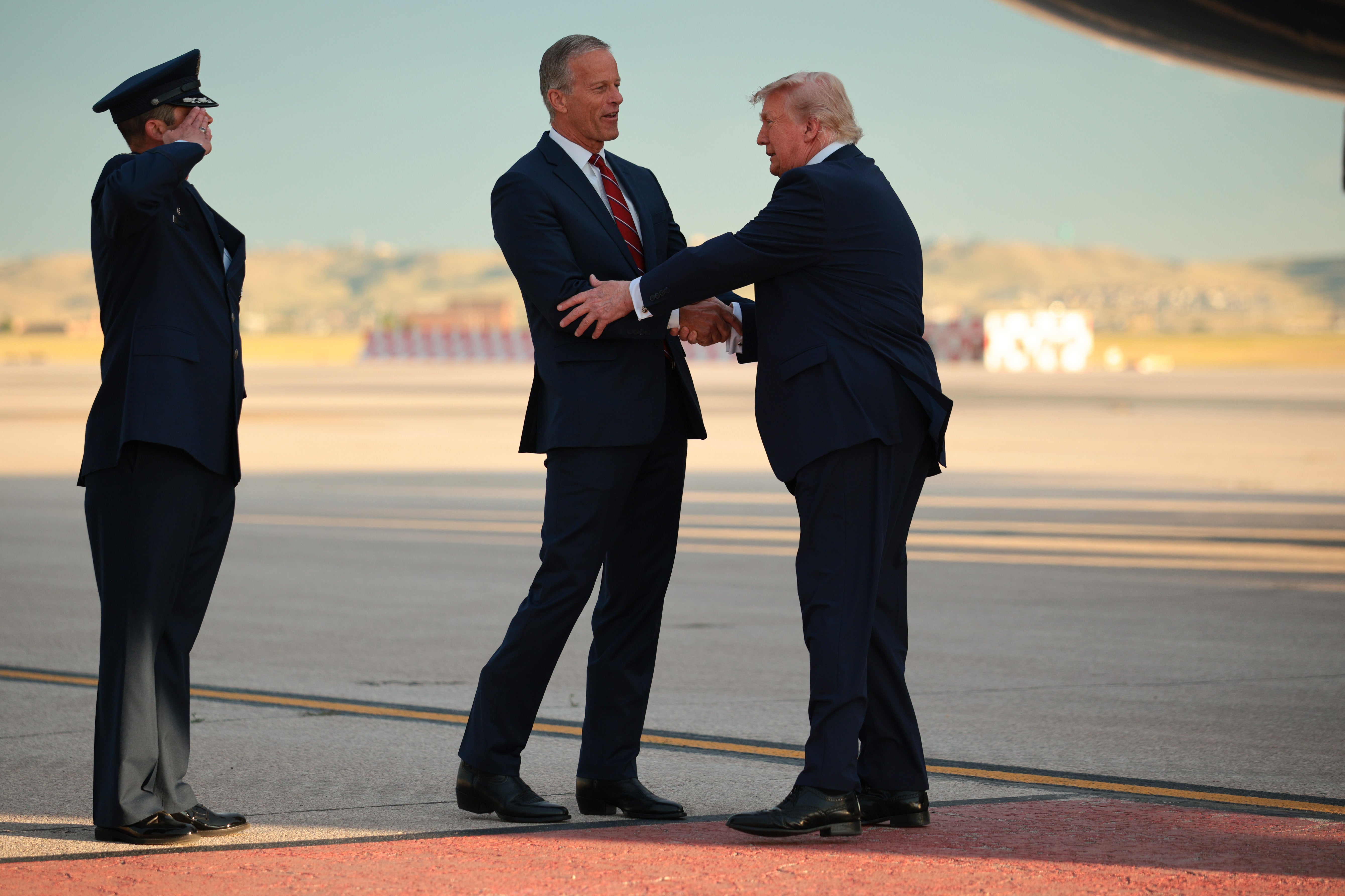 Donald Trump’s low approval ratings are making things difficult for John Thune and congressional Republican leaders