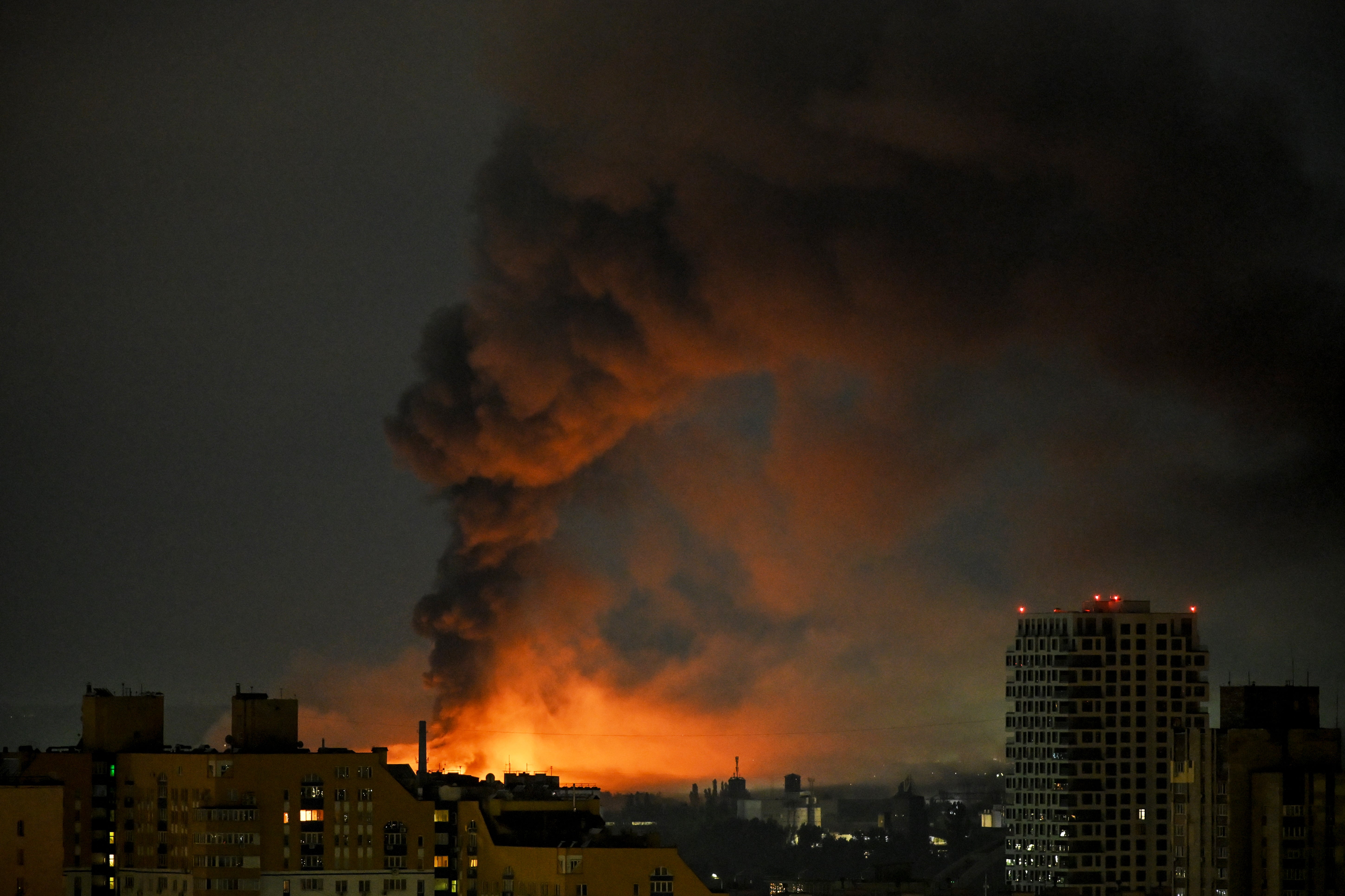 At least nine people were killed in a ballistic missile attack on Kyiv on Saturday
