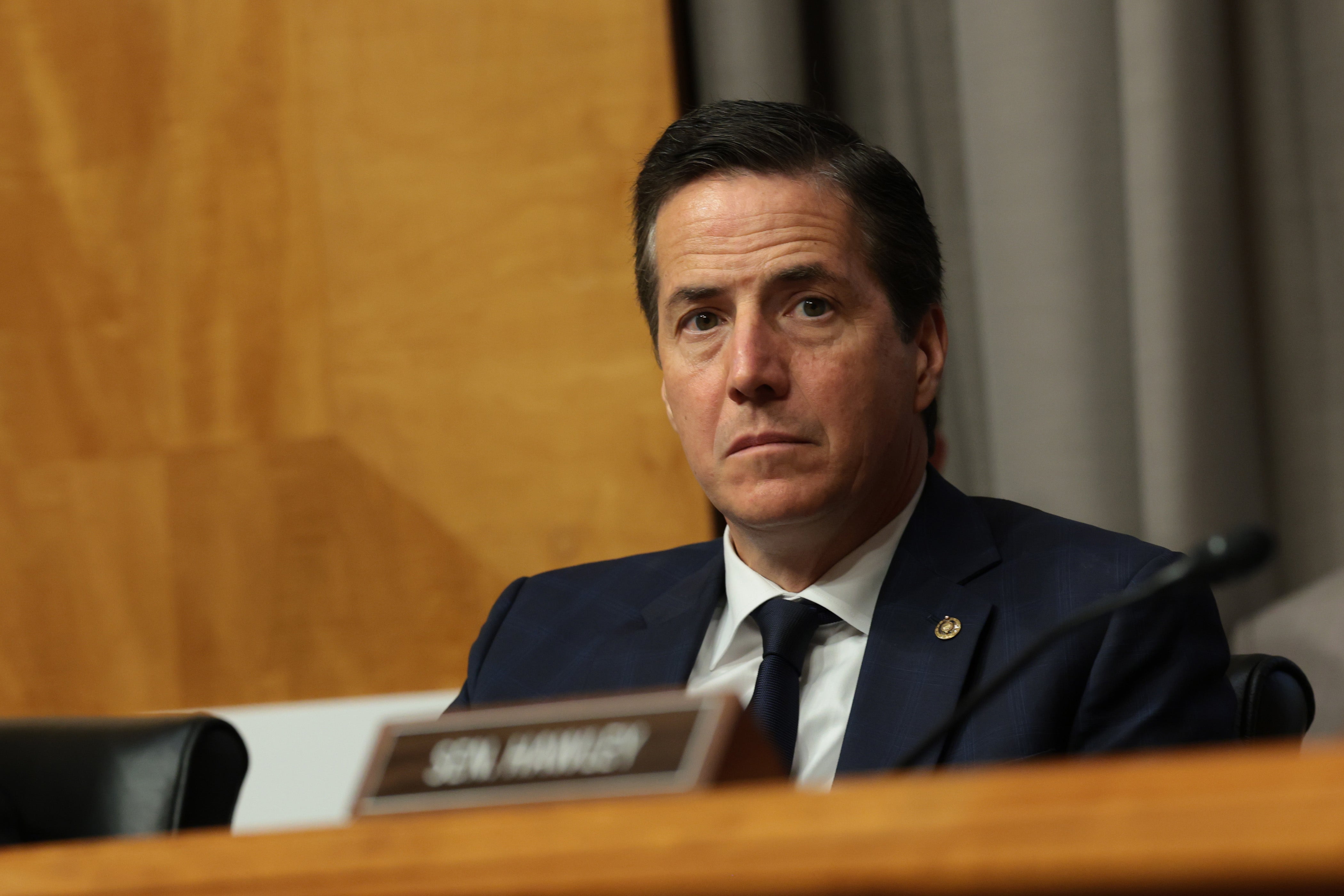 Sen. Bernie Moreno called for his former son-in-law to resign from Congress on Sunday