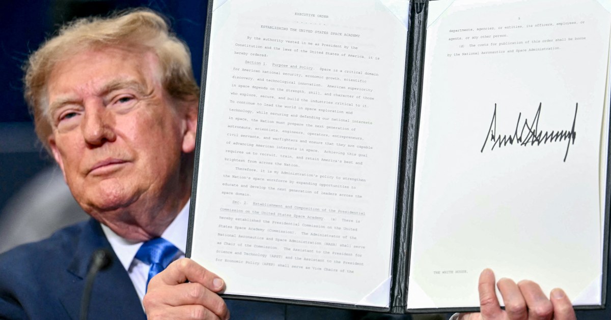 Trump signs order to create space-focused military academy