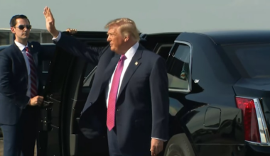 President Trump arrives to Houston for RNC event before honoring Artemis II astronauts