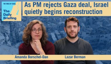 Daily Briefing Aug. 10 - As PM rejects Gaza deal, Israel quietly begins reconstruction