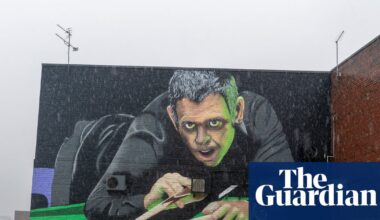 Artist defends Ronnie O’Sullivan mural in Sheffield saying it isn’t finished | Street art