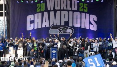 Seattle Seahawks celebrate their Super Bowl triumph in 2025