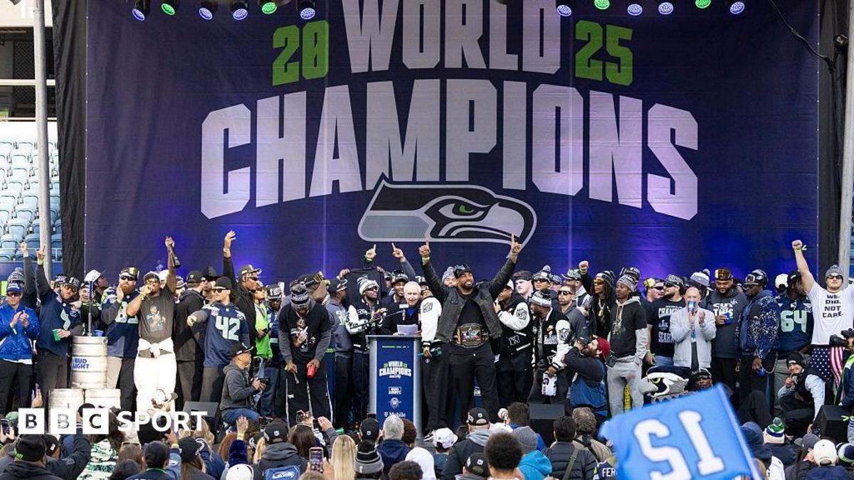 Seattle Seahawks celebrate their Super Bowl triumph in 2025