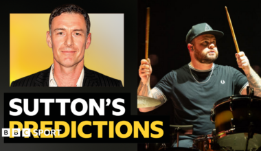 A picture of Chris Sutton with wording next to it that says BBC Sport columnist Chris Sutton