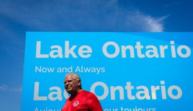 'Now and Always': Doug Ford unveils Lake Ontario sign amid U.S. tariff war