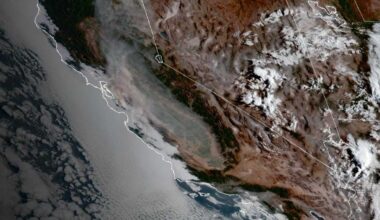 MAP: California wildfire smoke impacts to air quality