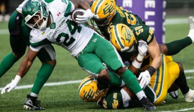 Stevens helps Riders edge West-leading Elks 28-26 in front of 31,757 fans in Edmonton - CTV News