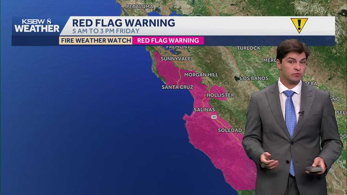 Red Flag Warning hits Central Coast as lightning threat raises wildfire risk