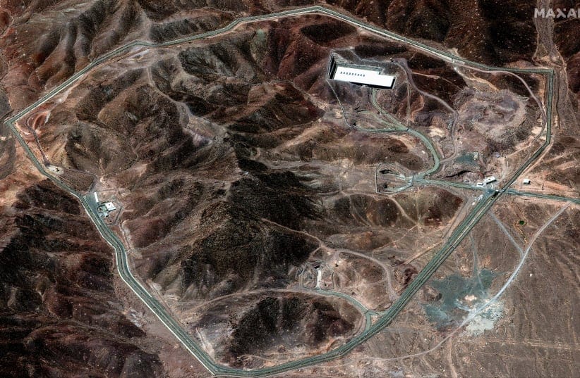  A satellite image shows the Fordow nuclear facility in Iran in this handout image dated June 14, 2025