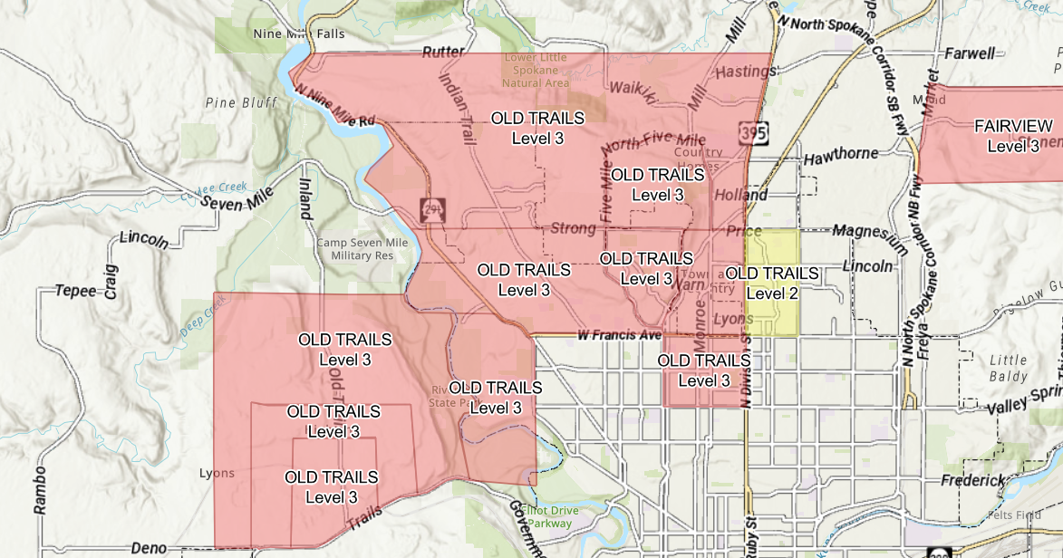 Hundreds evacuated from wildfire burning in North Spokane | Firewatch