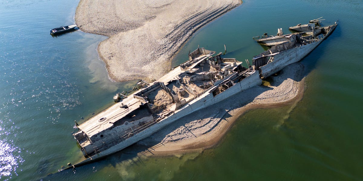 Photos Show Relics Unearthed by Europe's Dried Rivers