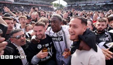 Elversberg celebrate promotion to the Bundesliga