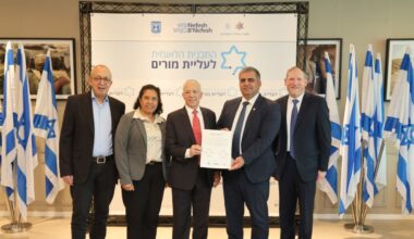 The launch event for the National Program for the Immigration of Teachers to Israel, a joint venture of the Ministry of Education, the Ministry of Aliyah and Absorption and the "Nefesh B'Nefesh" organization. August 5, 2026.