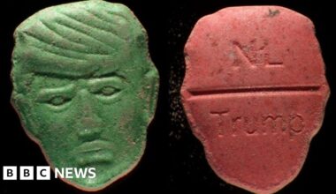 Dutch health institute issues warning over Trump-shaped ecstasy pills - BBC