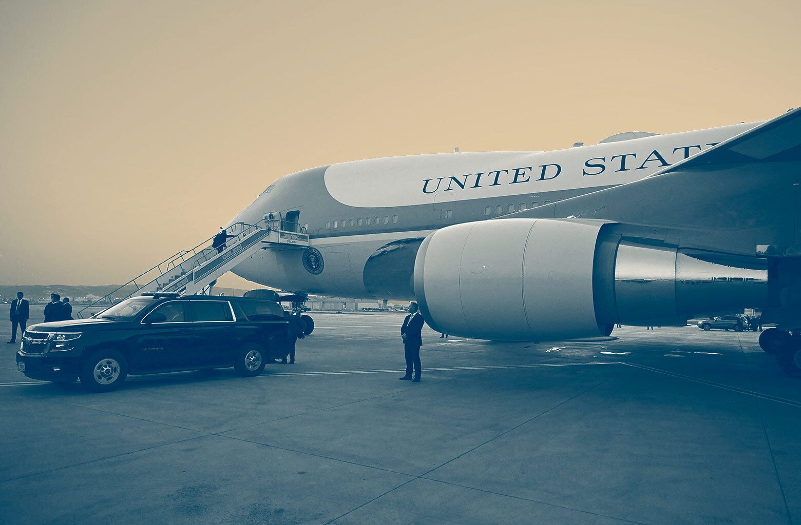 Trump’s airport catering-truck caper, explained.