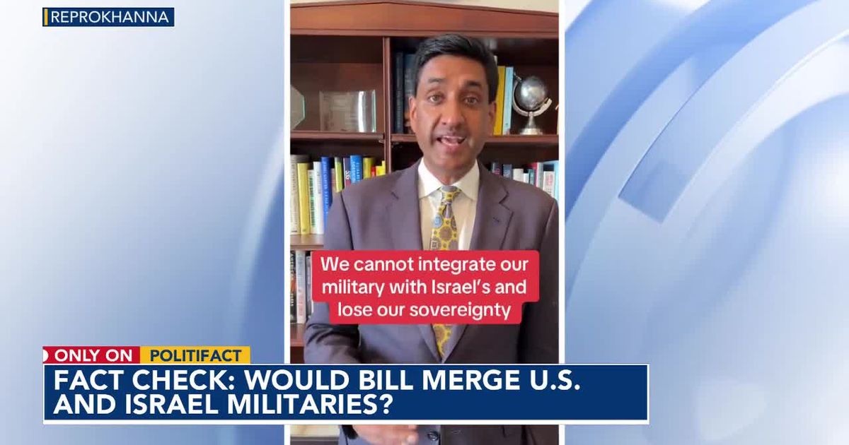 Fact-check: Did Congress vote to ‘merge’ the US and Israeli militaries? :: WRAL.com