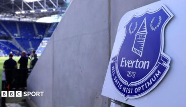 A general view of inside Everton's stadium