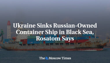 Ukraine Sinks Russian-Owned Container Ship in Black Sea, Rosatom Says
