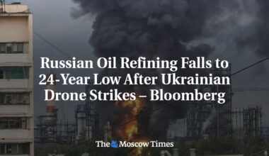 Russian Oil Refining Falls to 24-Year Low After Ukrainian Drone Strikes – Bloomberg