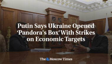 Putin Says Ukraine Opened ‘Pandora's Box’ With Strikes on Economic Targets
