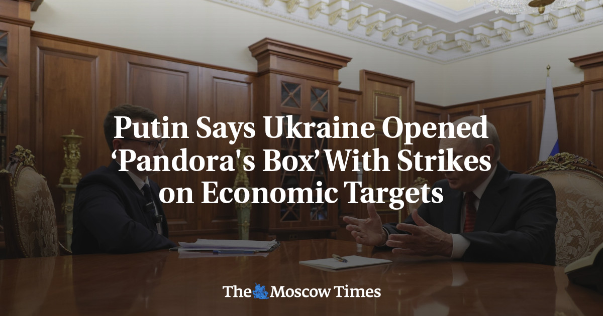Putin Says Ukraine Opened ‘Pandora's Box’ With Strikes on Economic Targets