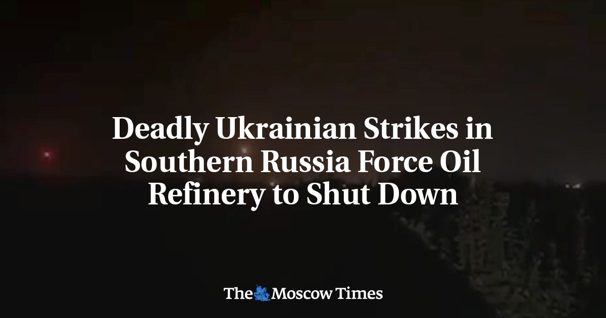 Deadly Ukrainian Strikes in Southern Russia Force Oil Refinery to Shut Down