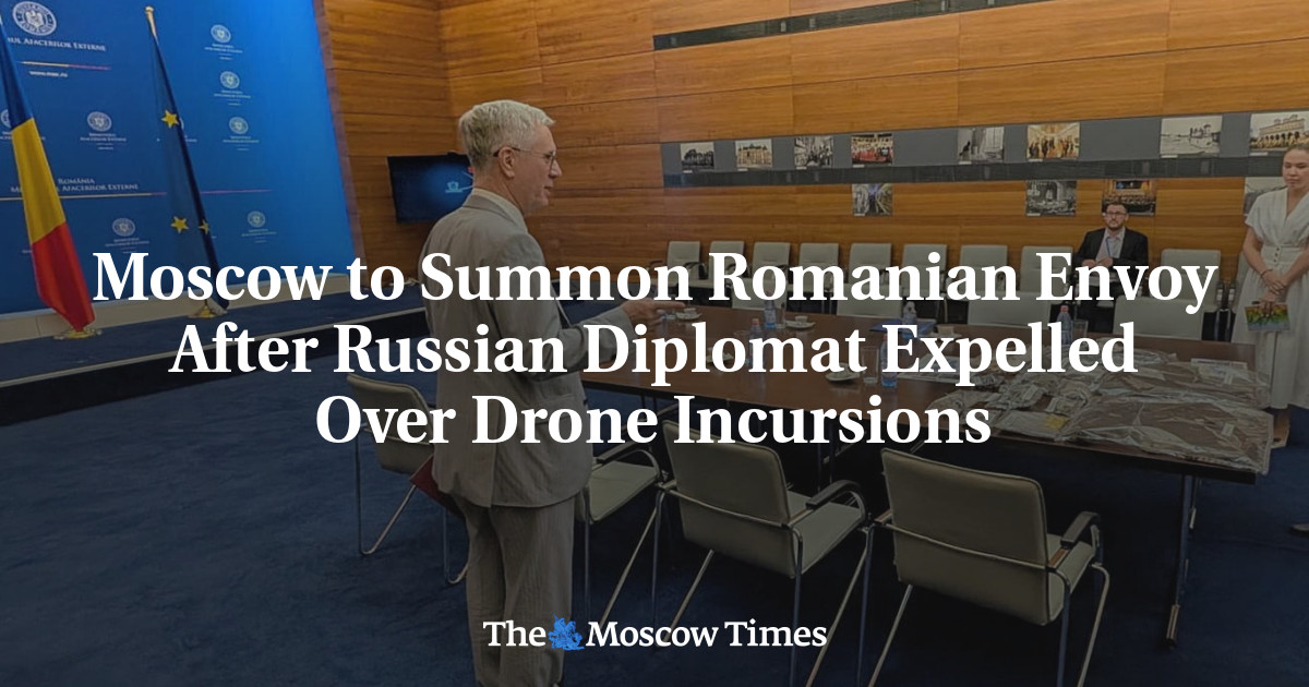 Moscow to Summon Romanian Envoy After Russian Diplomat Expelled Over Drone Incursions