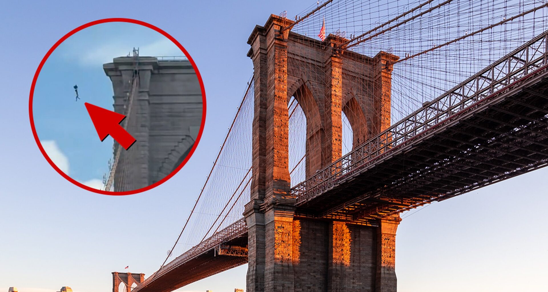 Naked Man Jumps Off the Top of NYC's Brooklyn Bridge and Survives, Video Shows