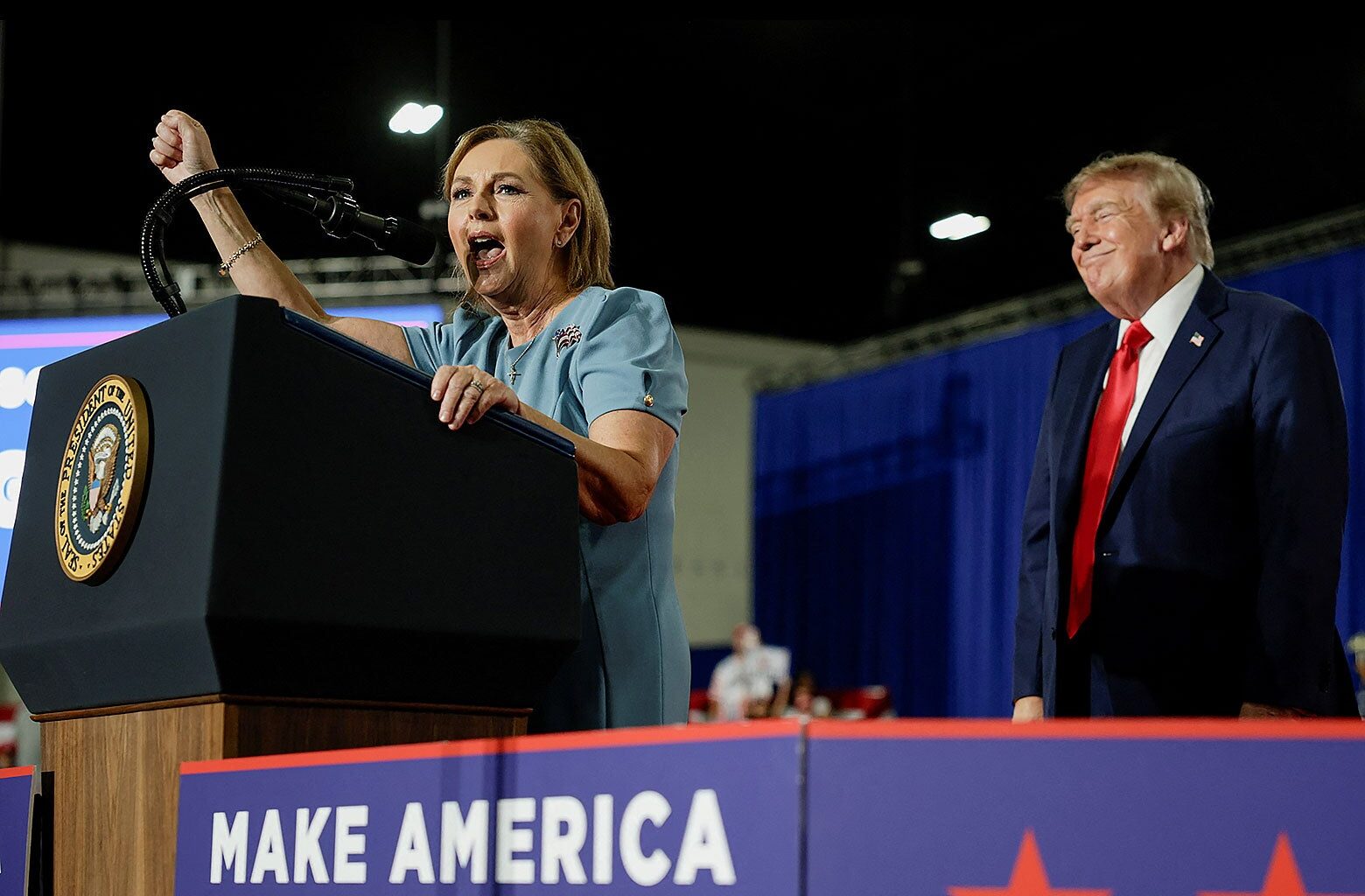 Darline Graham, with Donald Trump's support, wins South Carolina primary.