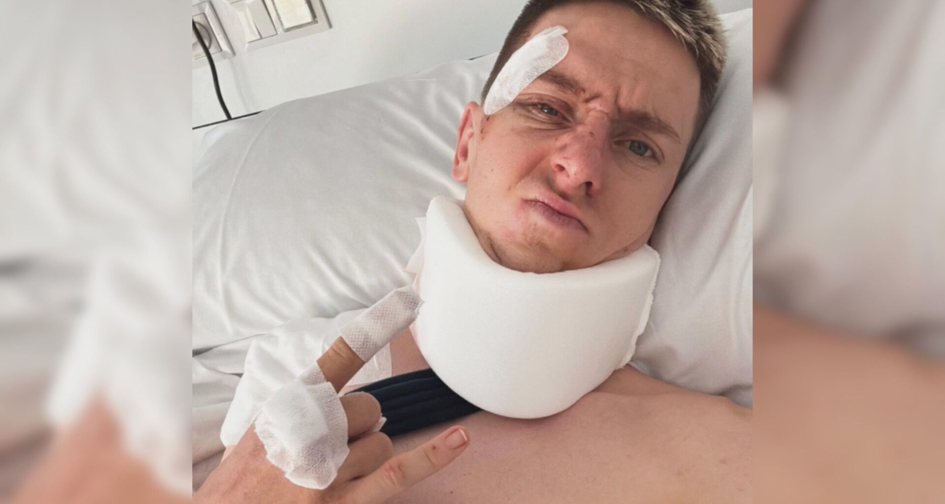 'Stayin Alive' – Tadej Pogačar posts update from Barcelona hospital bed as question marks linger over cause of crash and rest of season after Vuelta a España abandon