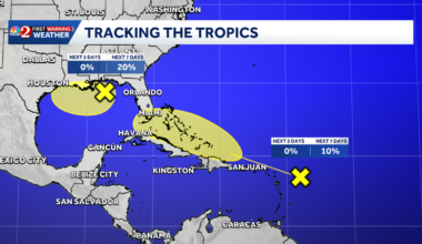 2 Atlantic disturbances tracked by NHC