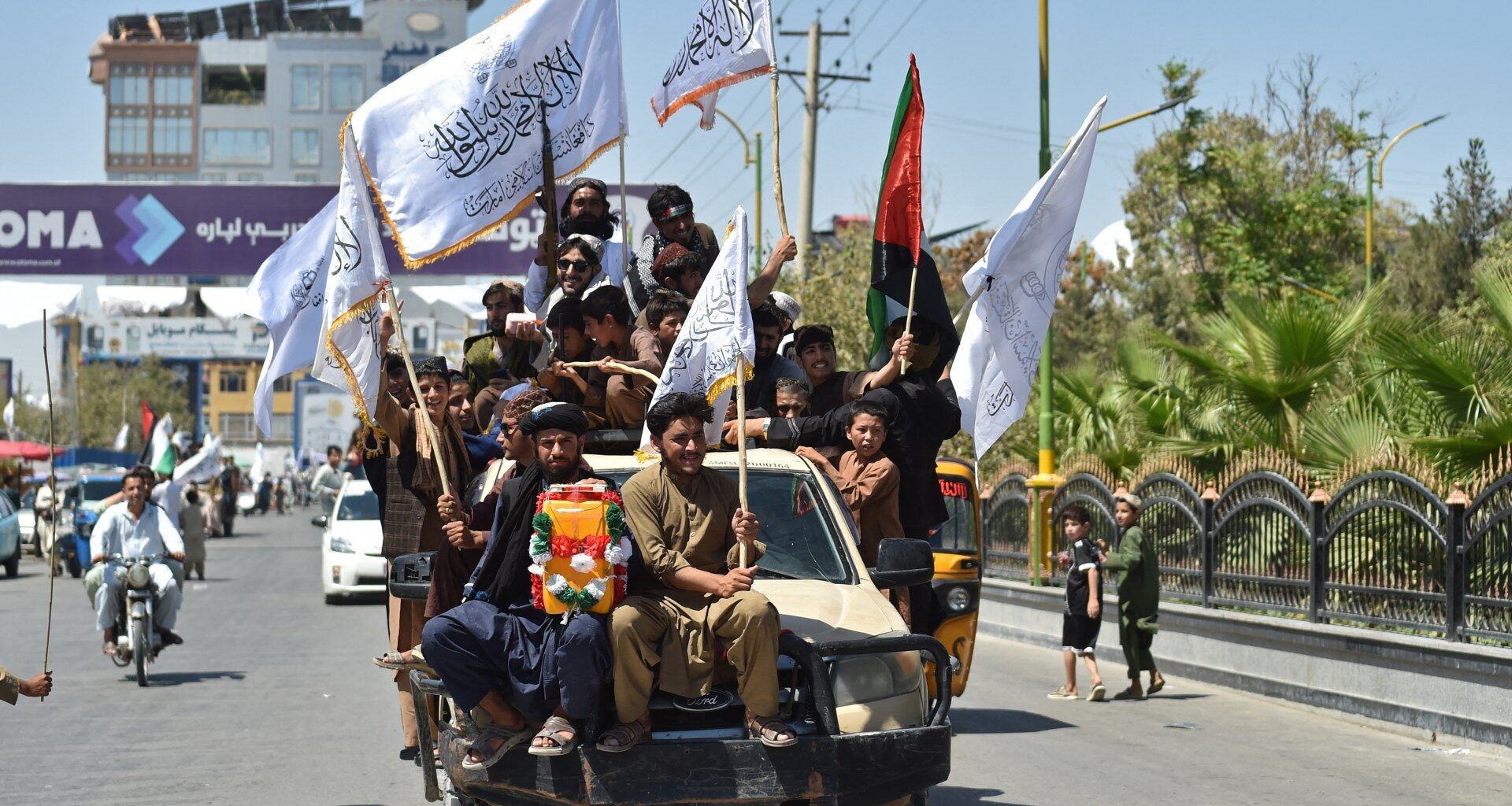 Photos: Patriotic music and flags mark Taliban rule anniversary in Kabul | Taliban News