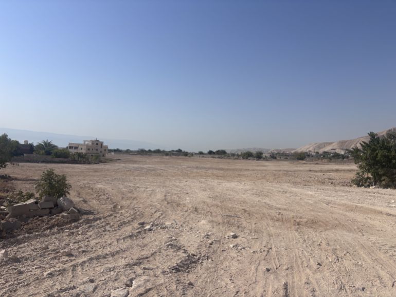 A view of the area Palestinian residents say was razed by an Israeli settler in Ein al-Duyuk [Courtesy of Unarmed Civilian Protection in Palestine]