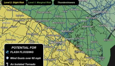 August 16 weather NOAA Severe Storm Risk Sunday