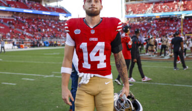 49ers lose Pearsall for season; bid adieu to executive VP Marathe