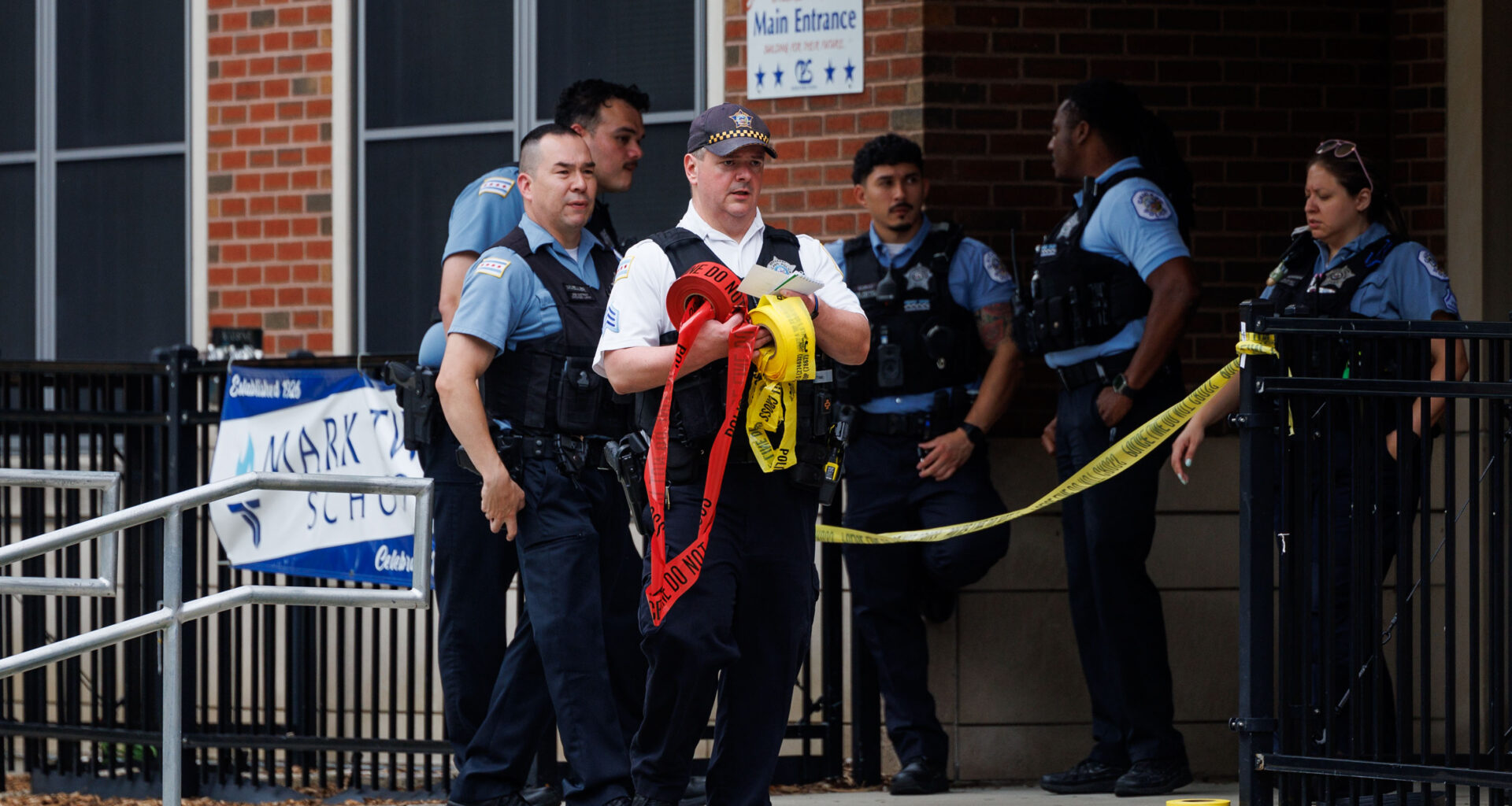 Police: Man and woman shot at Mark Twain Elementary School