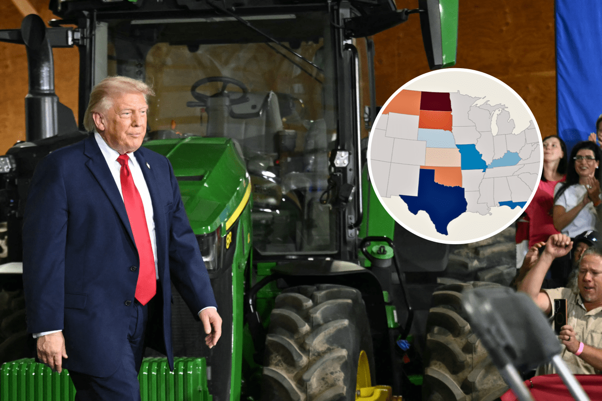 Map Shows Donald Trump's Approval Rating in Biggest Beef States