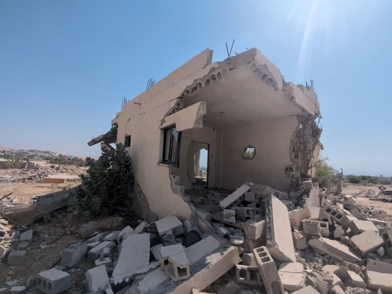 Destroyed home in the Bedouin community in Ein al-Duyuk [Courtesy of Unarmed Civilian Protection in Palestine]
