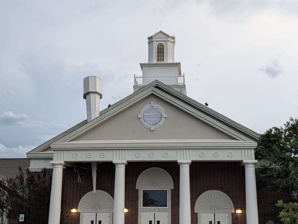A church in Olive Branch was damaged by storms on August 22