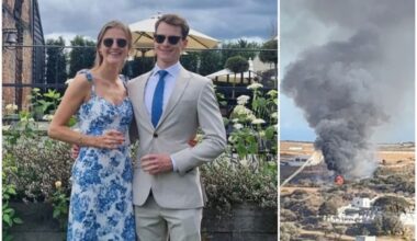 Newlywed London couple die in horror helicopter crash on Greek island during honeymoon - standard.co.uk