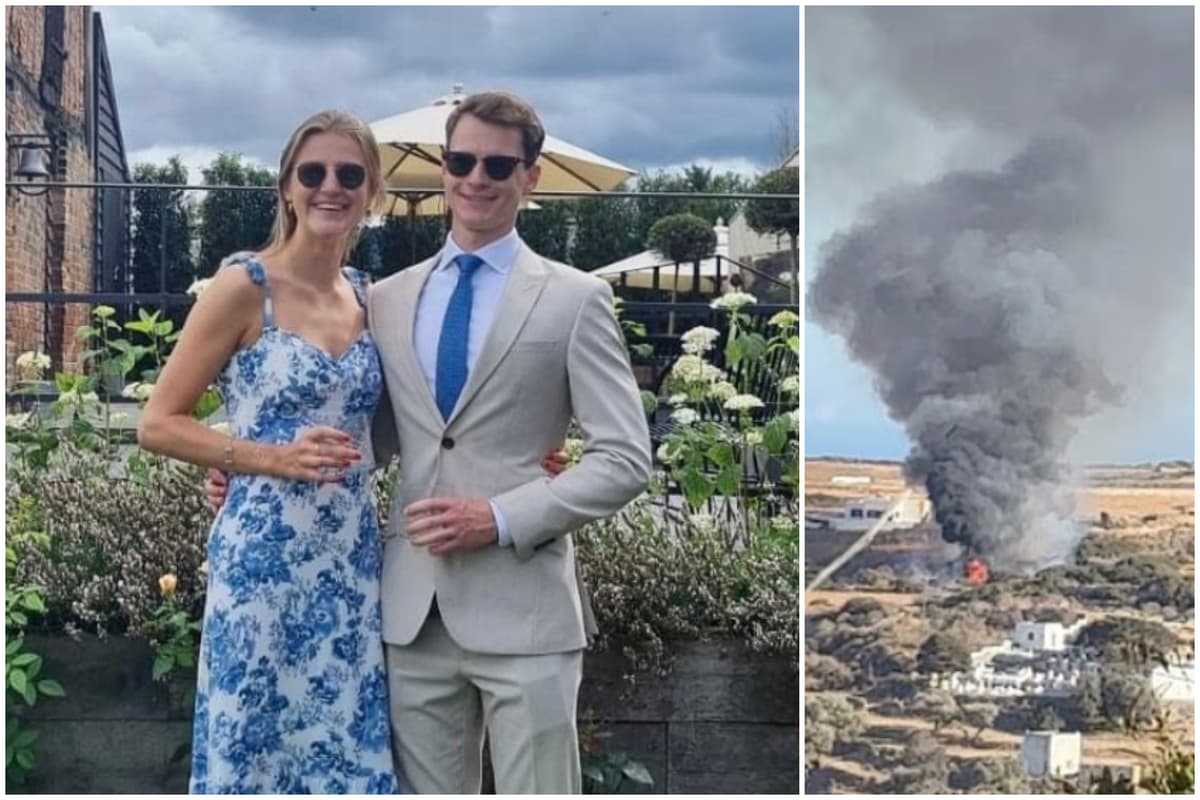 Newlywed London couple die in horror helicopter crash on Greek island during honeymoon - standard.co.uk