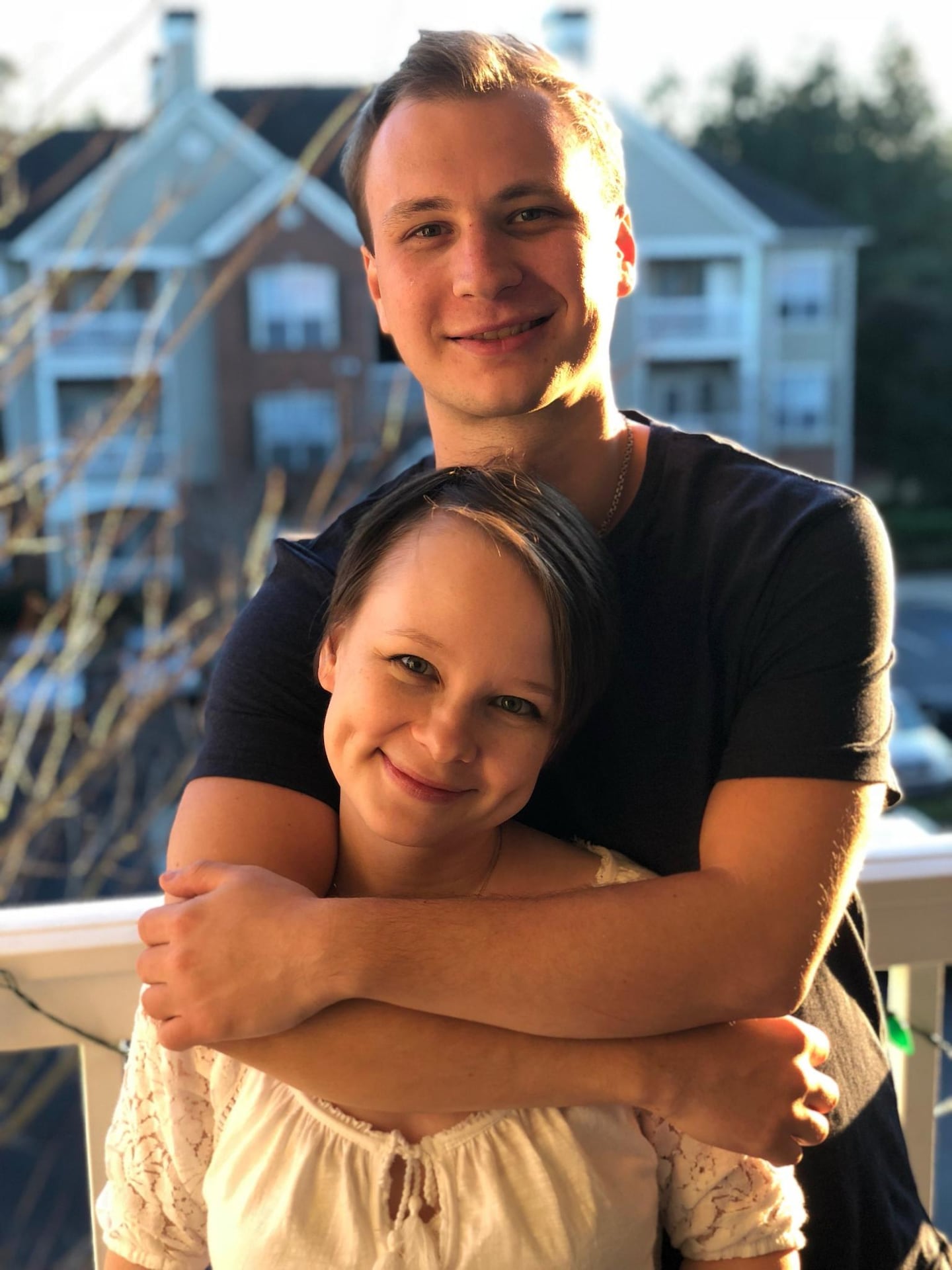 Robert Gilman and his sister, Lexie Hudson, in 2019.