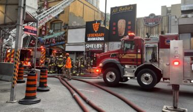 Commercial fire on Yonge Street