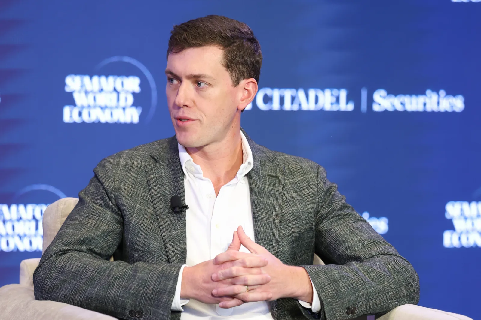 Garrett Langley, founder and CEO of Flock Safety, speaks during Semafor World Economy 2026 on April 15, 2026, in Washington, D.C.